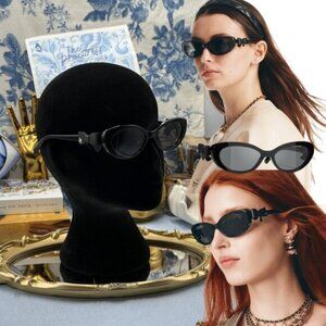 🆕 CHANEL 🧿 NWOT CH9181 Cat Eye Sunglasses with Bow, Black Acetate & Grey Lens